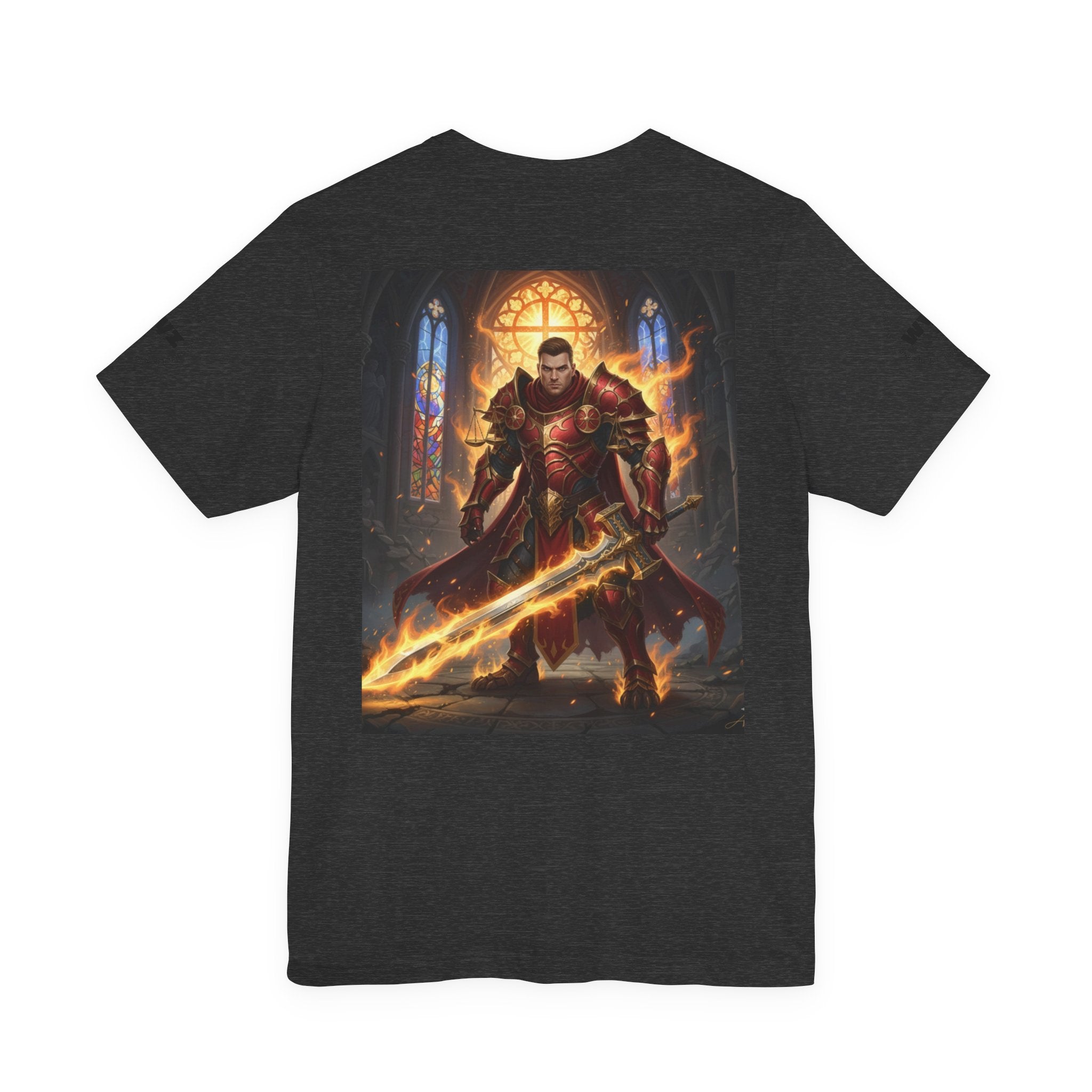 paladin T‑Shirt — Flaming Sword paladin Graphic Tee