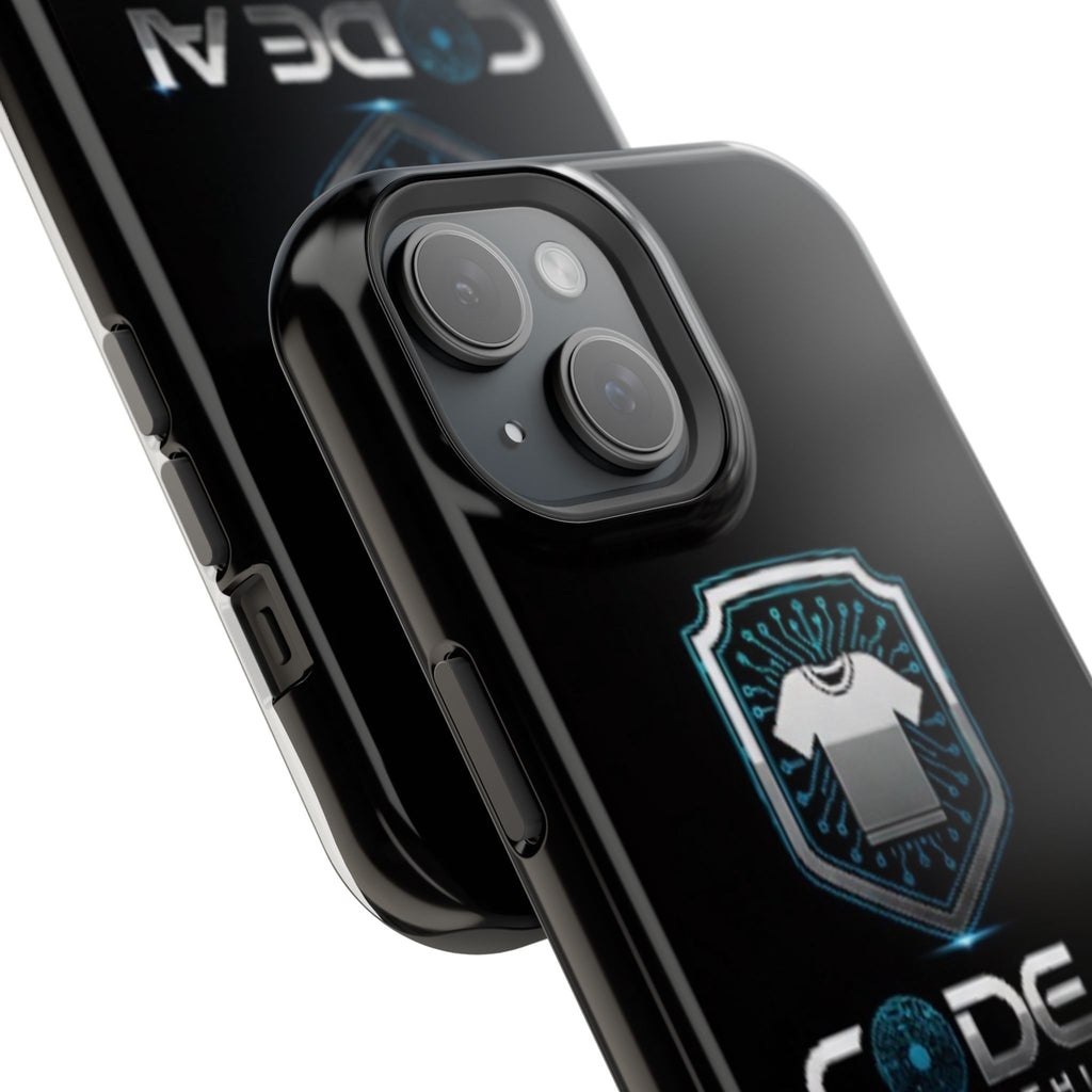 Code AI Clothing Impact-Resistant Phone Case — Tech Shield Logo