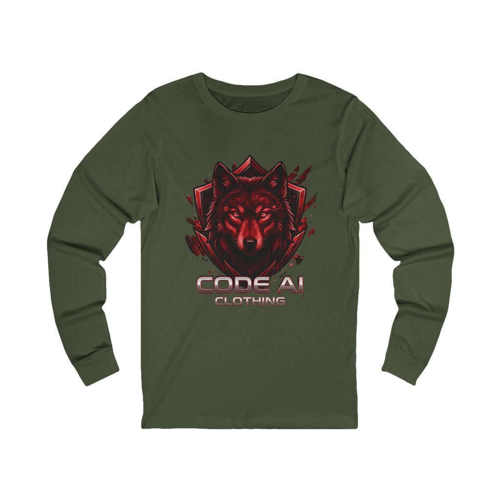 Wolf CodeAiclothing Long Sleeve Tee