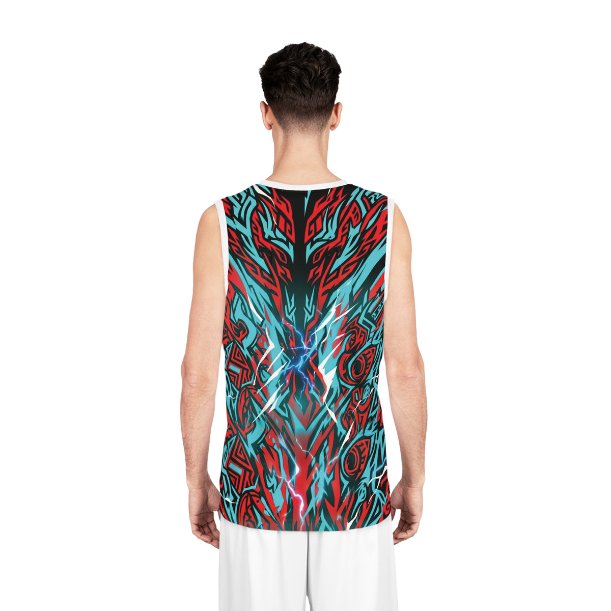 Wolf Mascot Basketball Jersey — "Shylo Wolf" All-Over Print