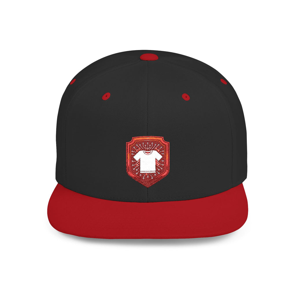 Red and White Snapback Cap