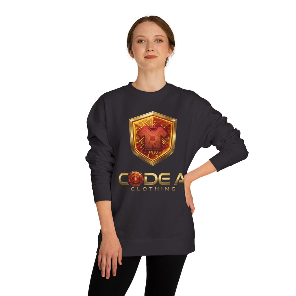 Red and yellow CodeAiclothing Crew Neck Sweatshirt