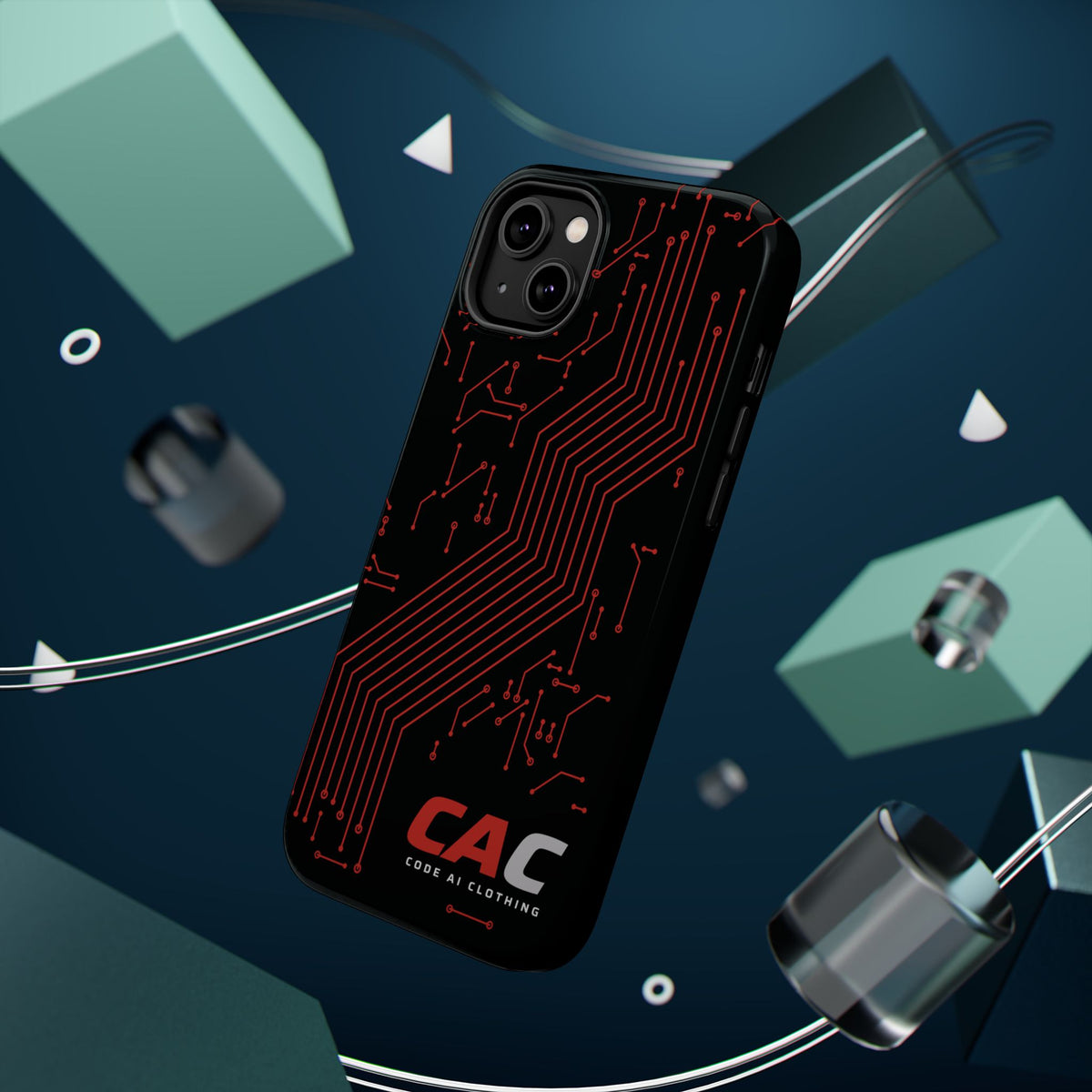 Code AI Circuit Phone Case