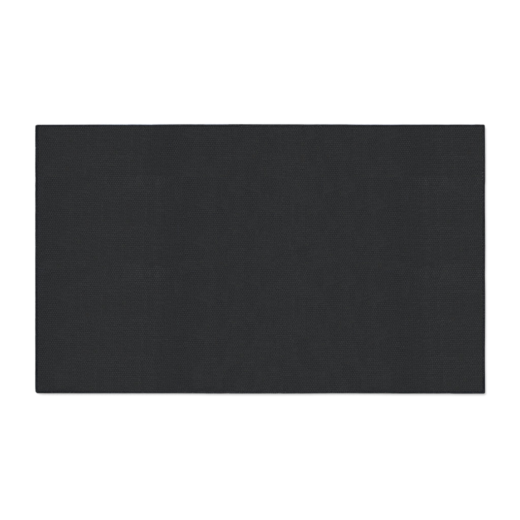 Gothic Red Monogram Floor Mat — Heavy Duty Decorative Rug