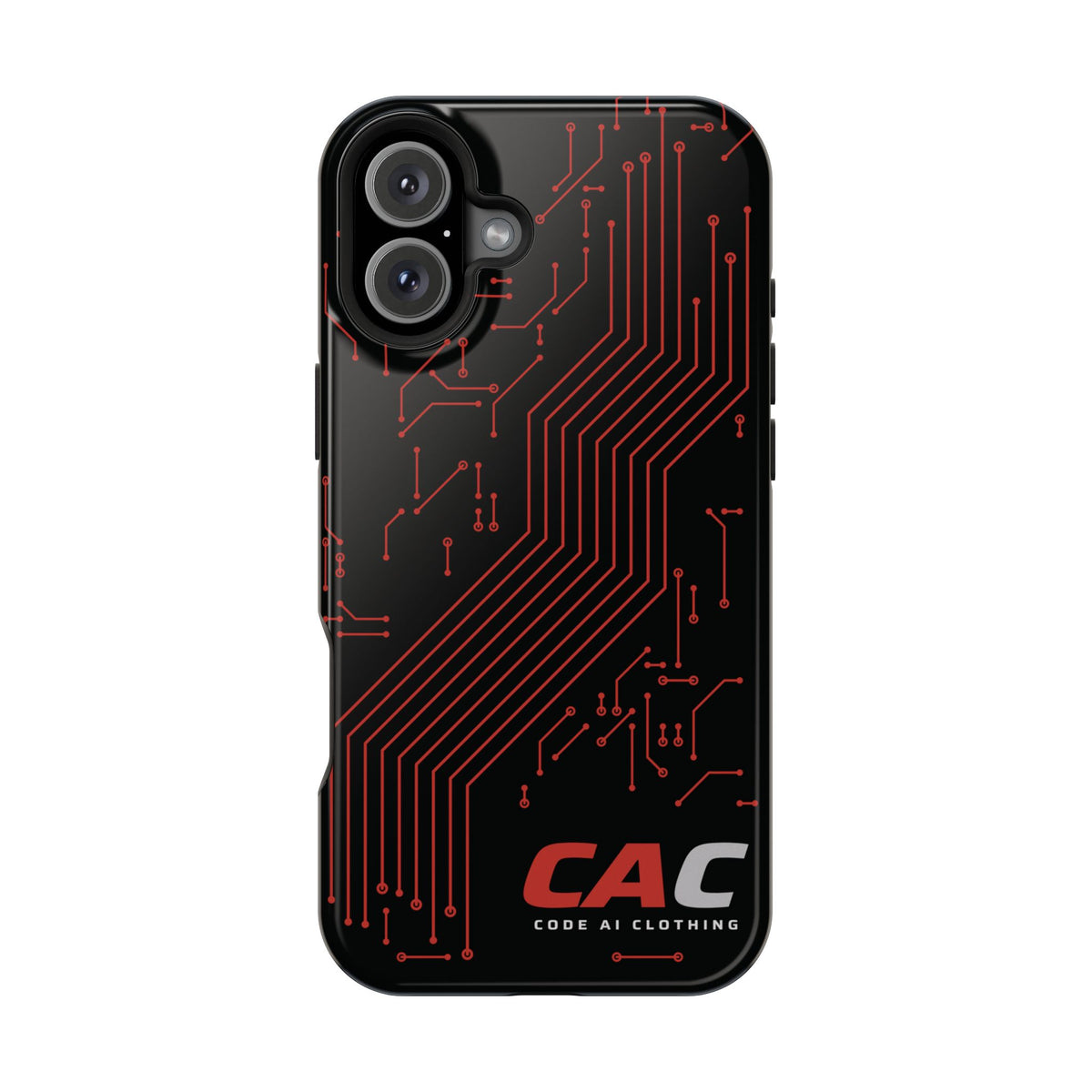 Code AI Circuit Phone Case