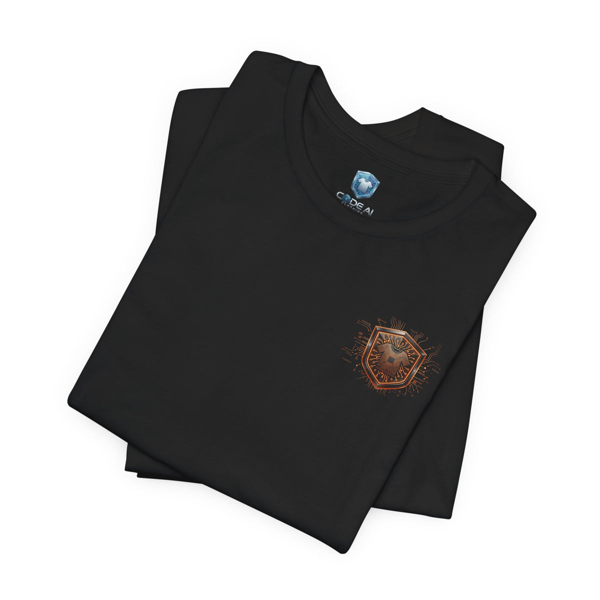 Orange Glitch Code Tee