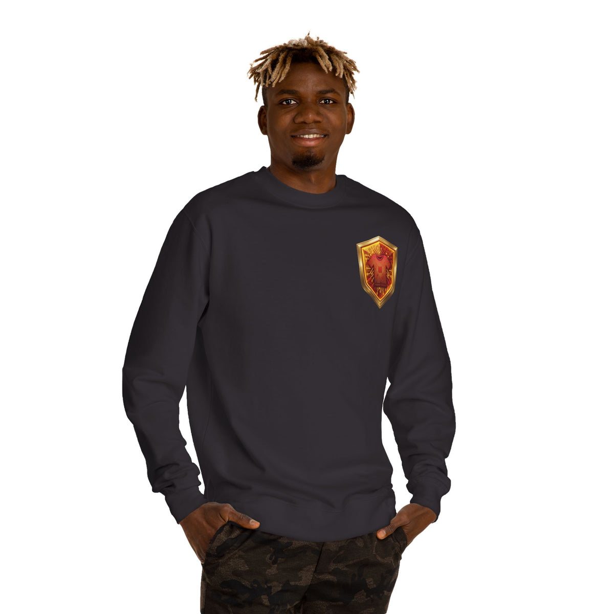 Red and Yellow Code Crewneck
