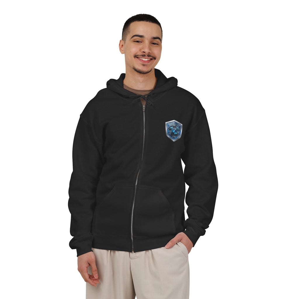 CodeAiclothing blue Heavy Blend™ Full Zip Hooded Sweatshirt