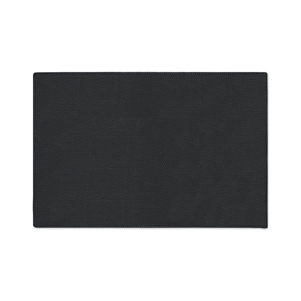 Gothic Red Monogram Floor Mat — Heavy Duty Decorative Rug