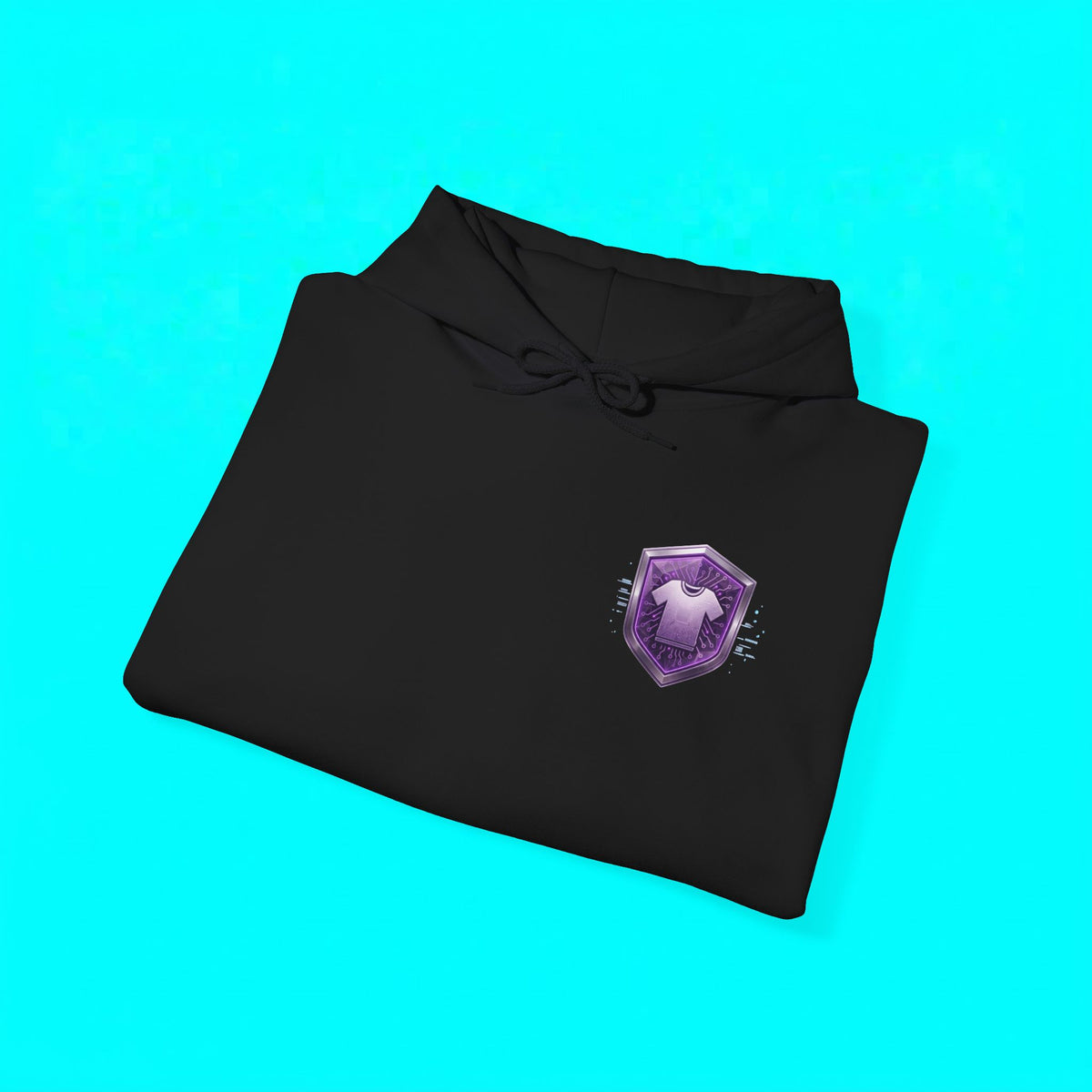 Heavy purple CodeAiclothing ™ Hooded Sweatshirt