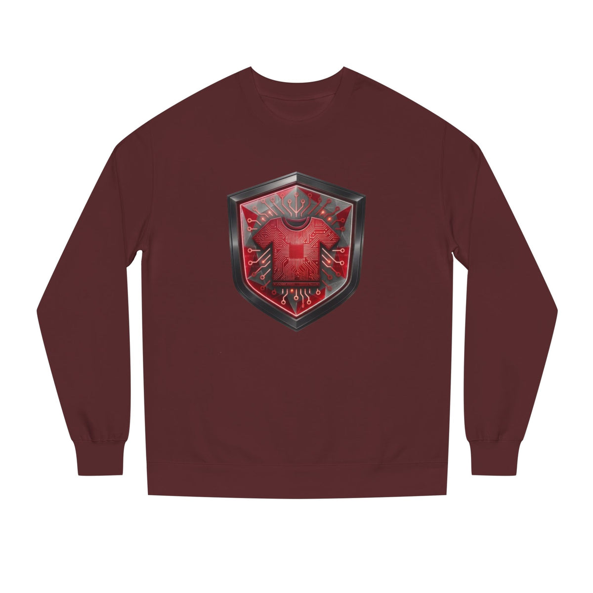 Red and Grey Code Crewneck