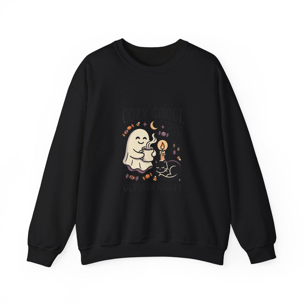 Cozy Ghoul October Nights Sweatshirt | Halloween Halloween Crewneck