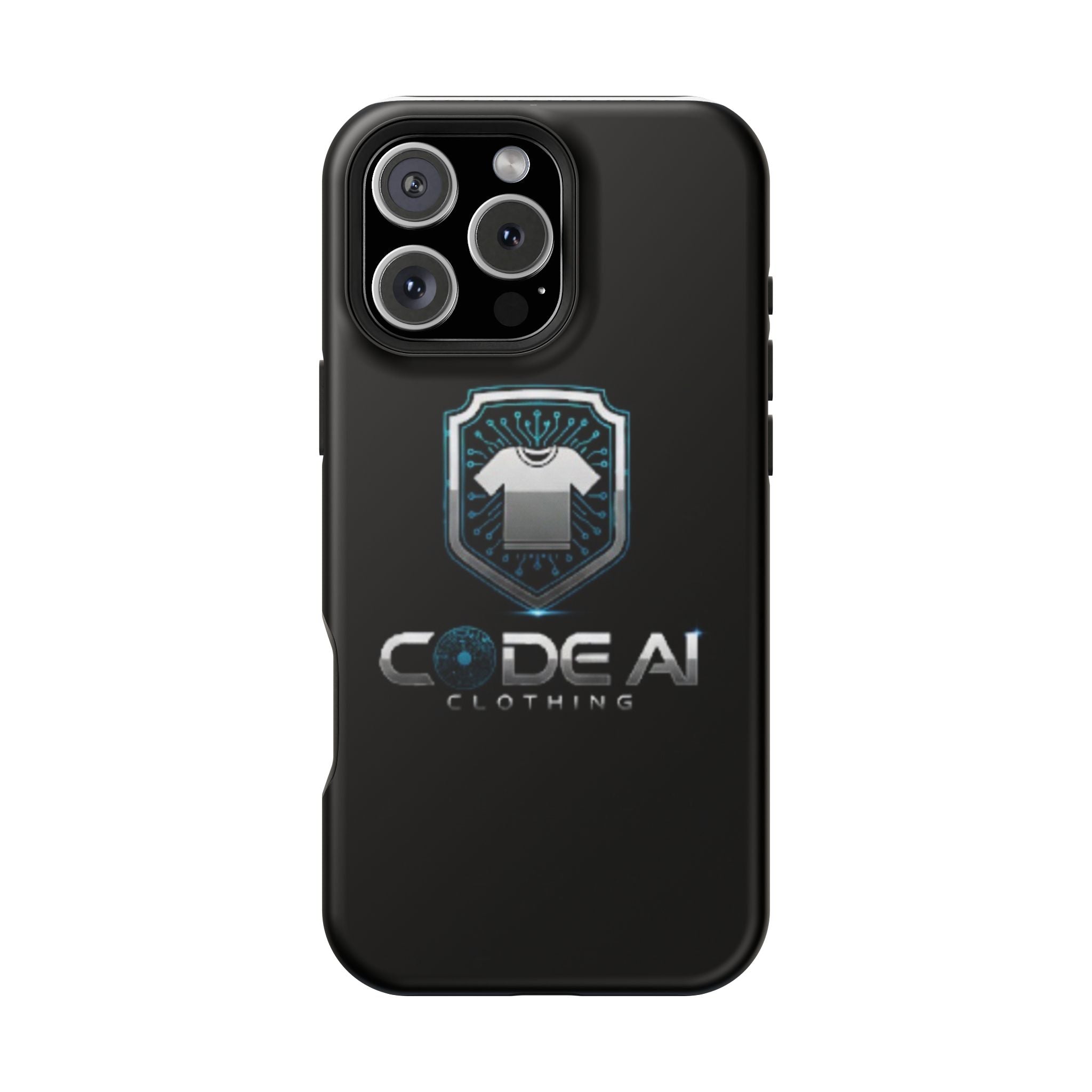 Code AI Clothing Impact-Resistant Phone Case — Tech Shield Logo