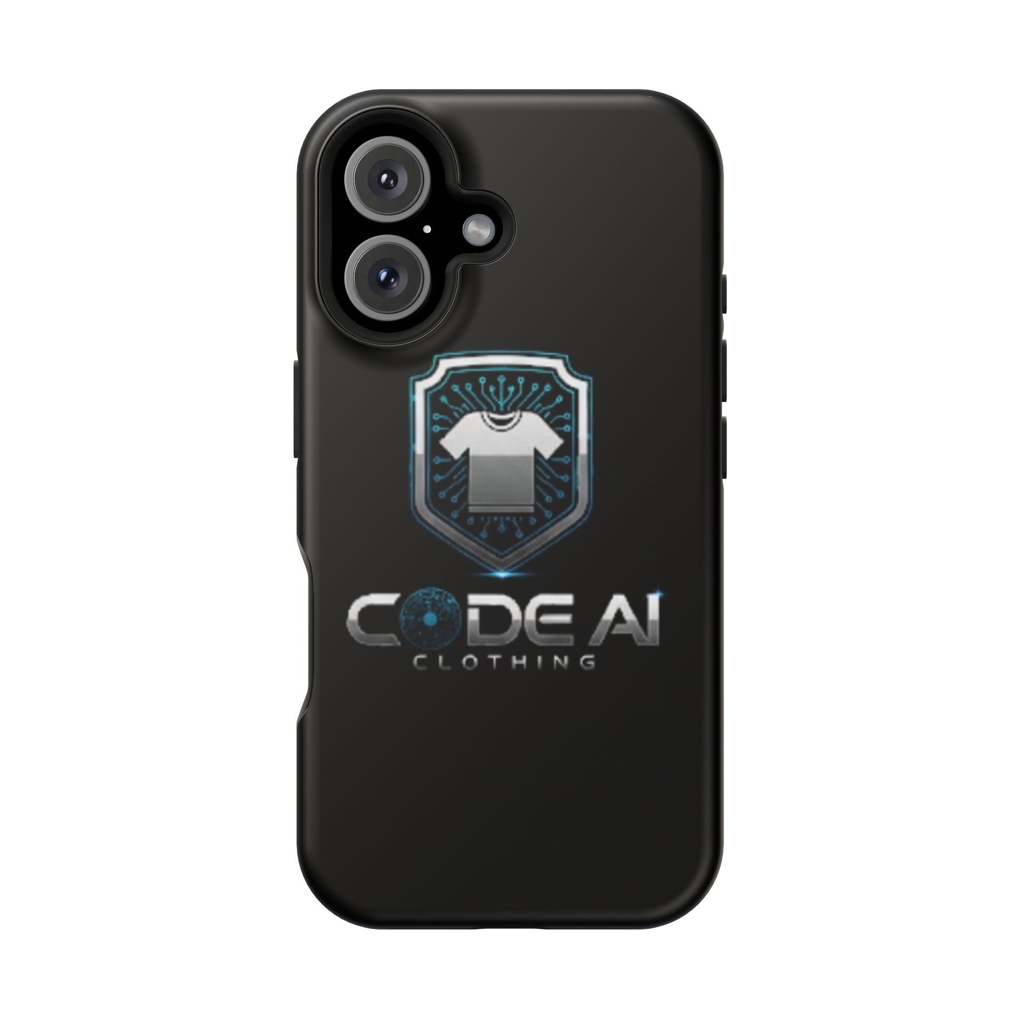 Code AI Clothing Impact-Resistant Phone Case — Tech Shield Logo