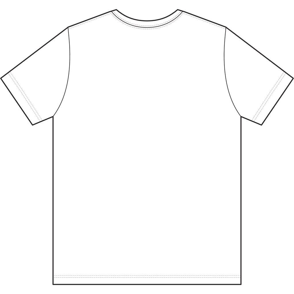 Red and white USA-Made 50-50 T-Shirt