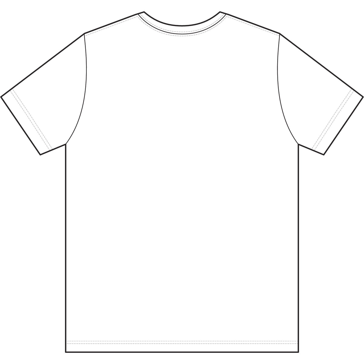 Red and white USA-Made 50-50 T-Shirt