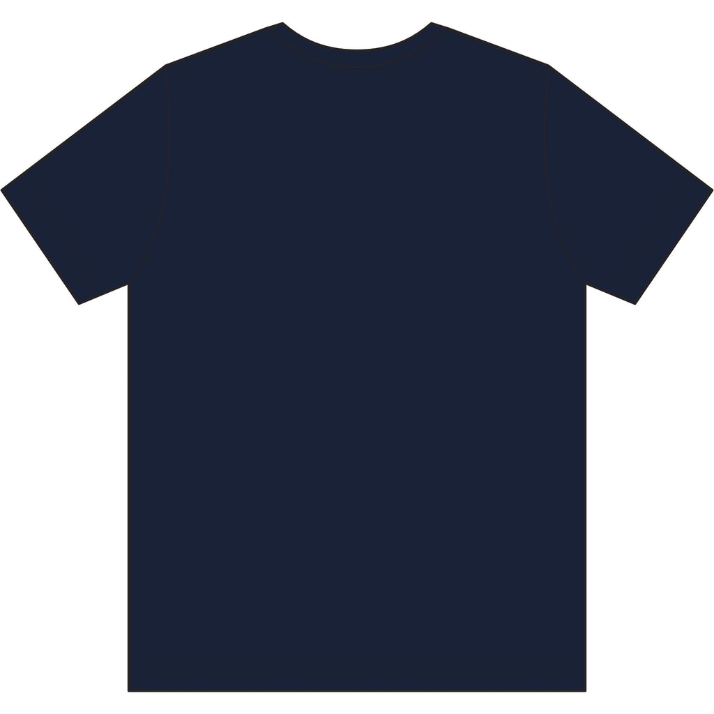 Red and white USA-Made 50-50 T-Shirt