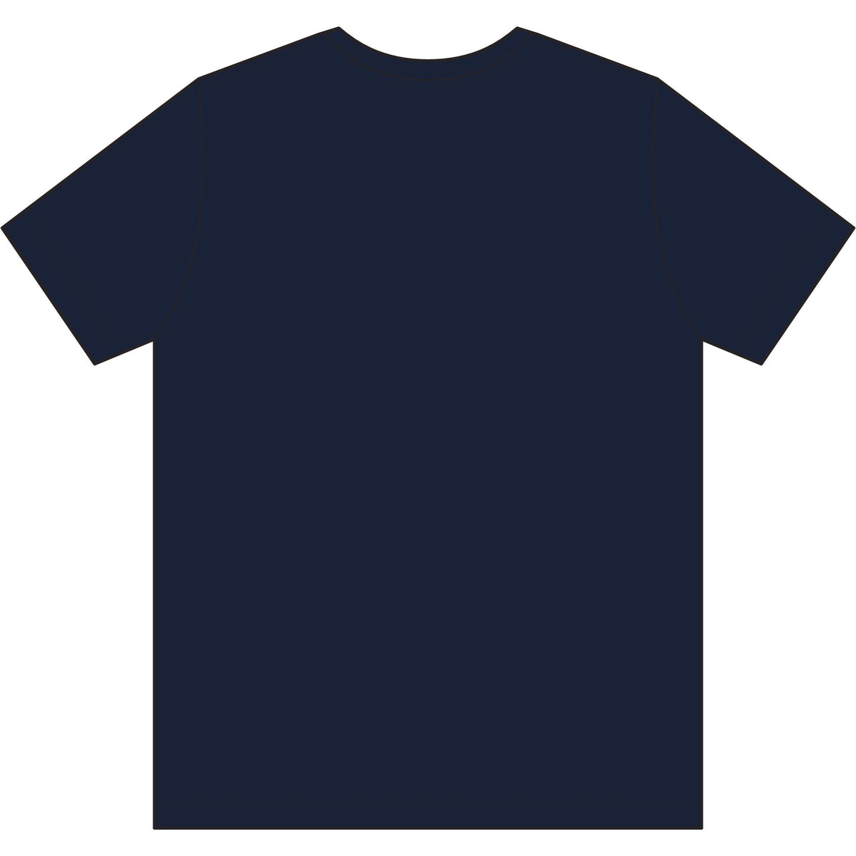 Red and white USA-Made 50-50 T-Shirt