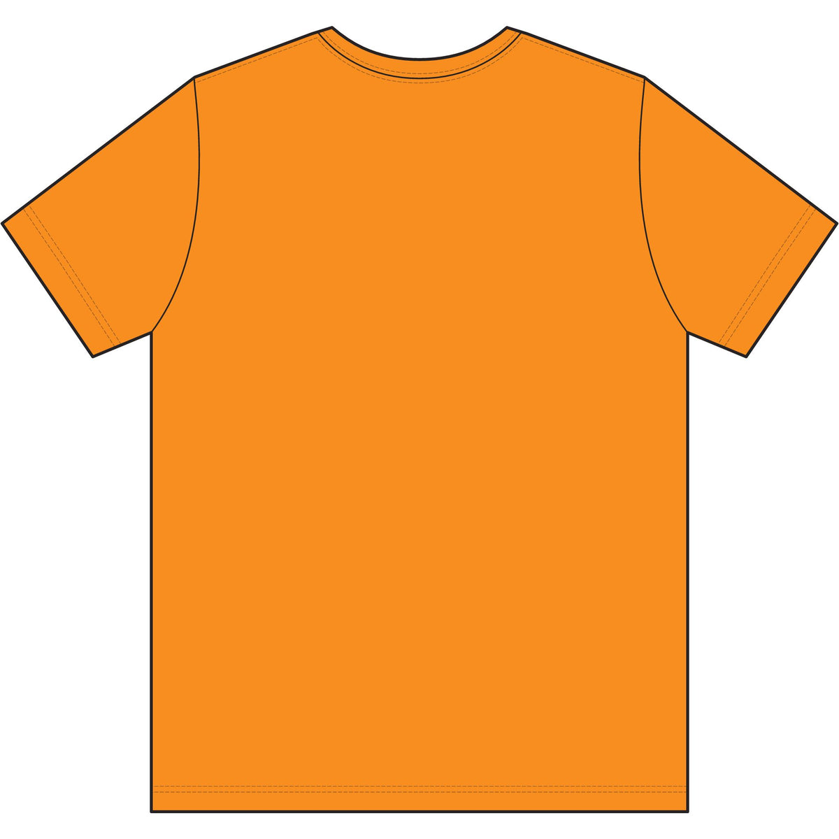 Red and white USA-Made 50-50 T-Shirt