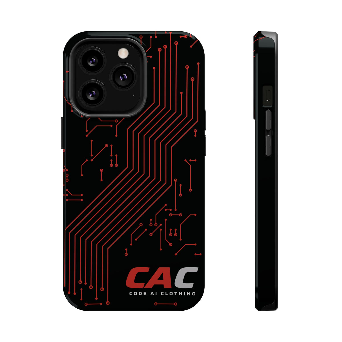 Code AI Circuit Phone Case