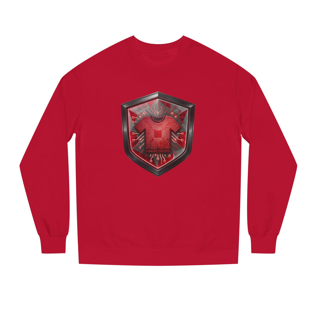 Red and Grey Code Crewneck