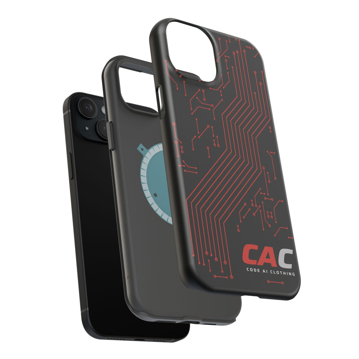 Code AI Circuit Phone Case