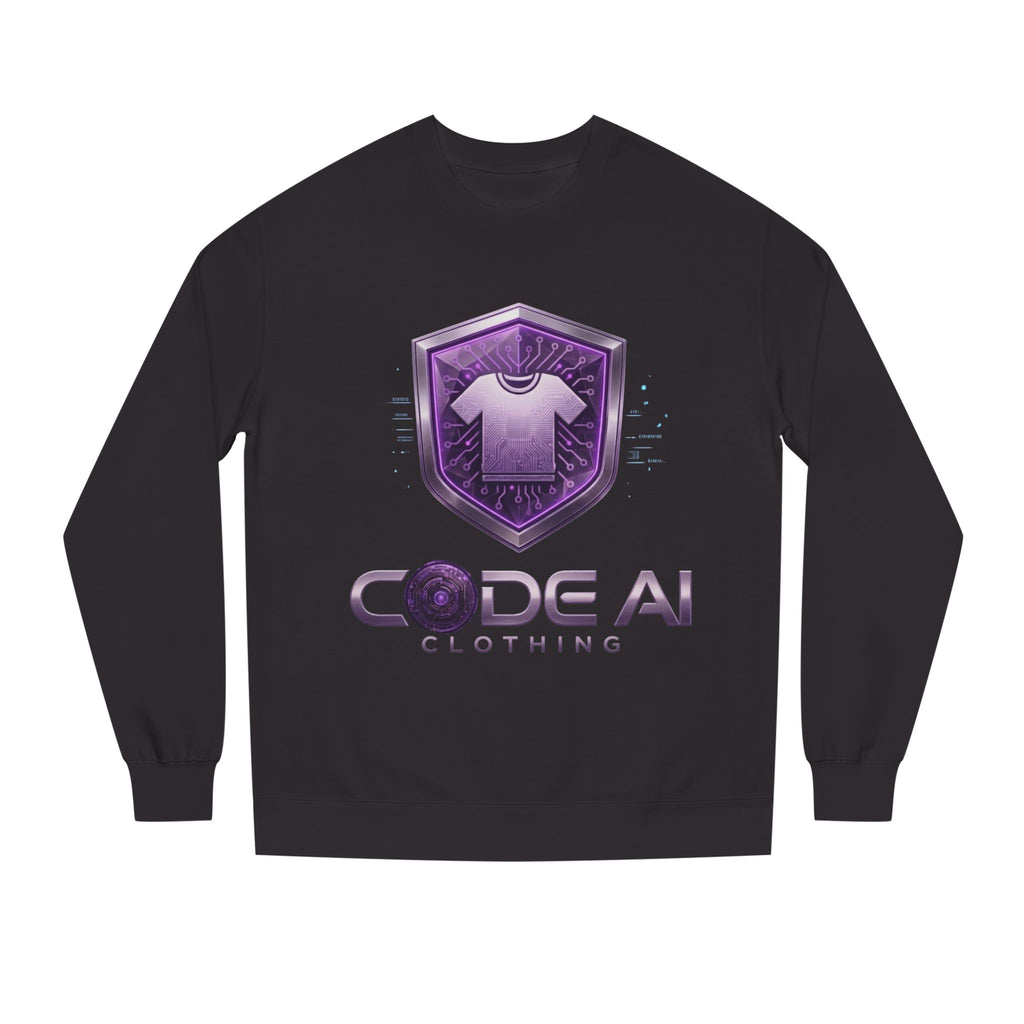 Purple CodeAiclothing Crew Neck Sweatshirt