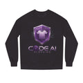 Purple CodeAiclothing Crew Neck Sweatshirt