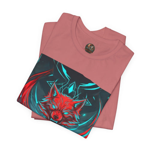 'ShyloWolf' Neon Cyber Wolf Graphic Tee