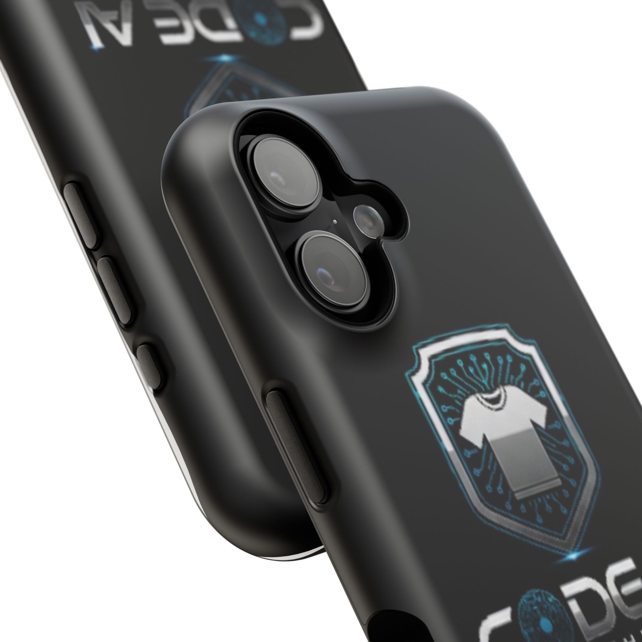 Code AI Clothing Impact-Resistant Phone Case — Tech Shield Logo