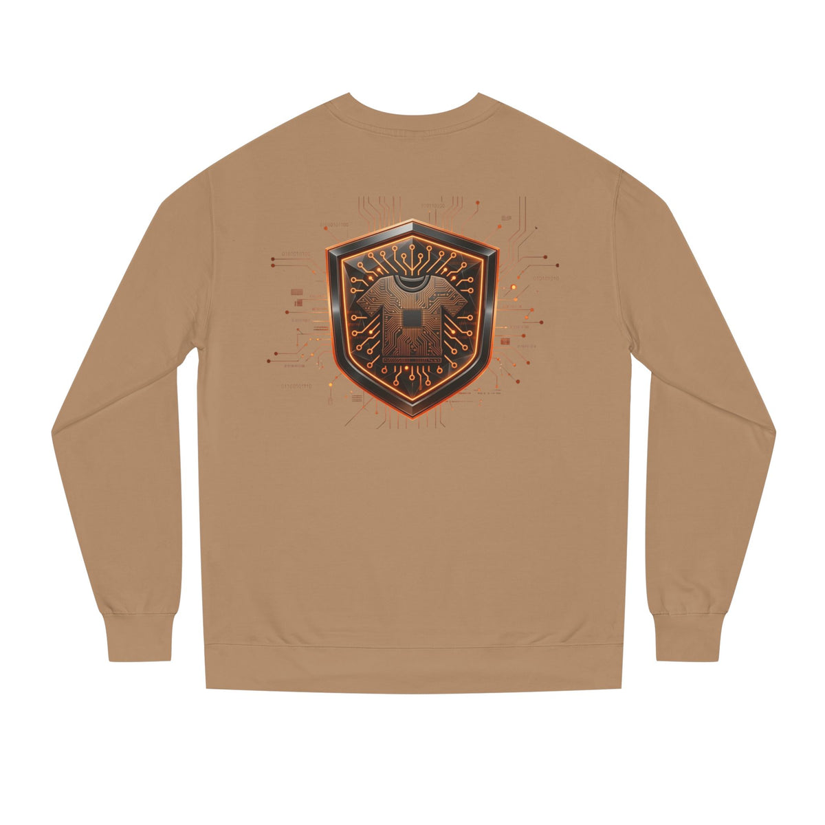 Orange and Black Code Crewneck
