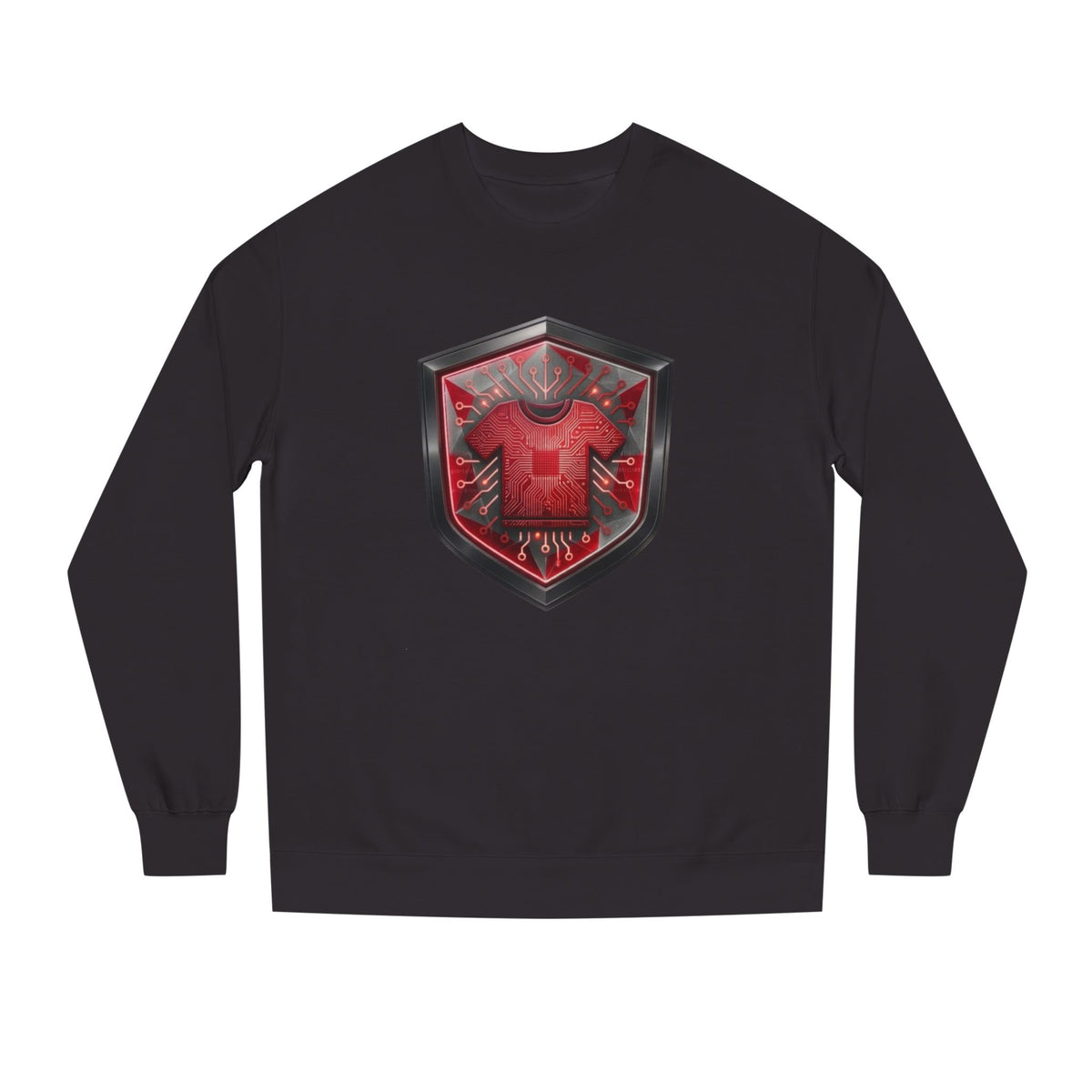 Red and Grey Code Crewneck