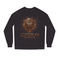 CodeAiclothing orange and black Crew Neck Sweatshirt