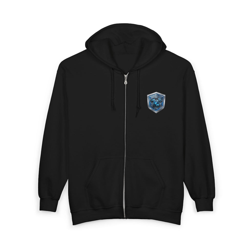 CodeAiclothing blue Heavy Blend™ Full Zip Hooded Sweatshirt