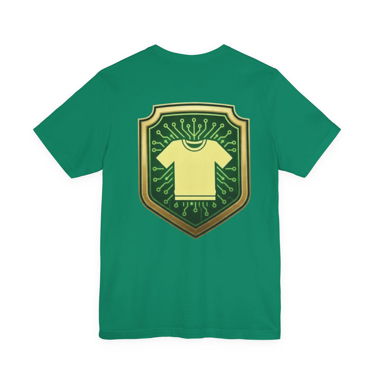 Green and yellow Short Sleeve Tee