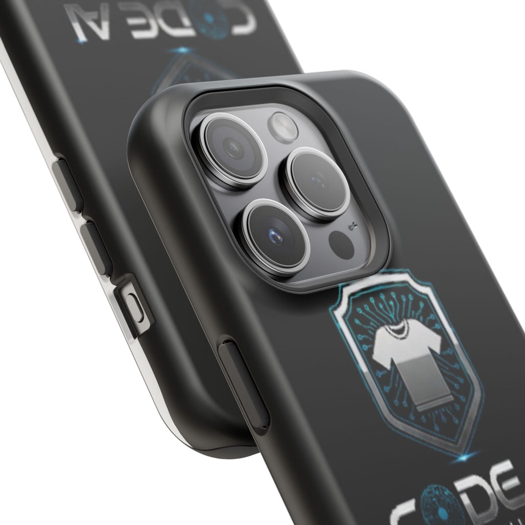Code AI Clothing Impact-Resistant Phone Case — Tech Shield Logo