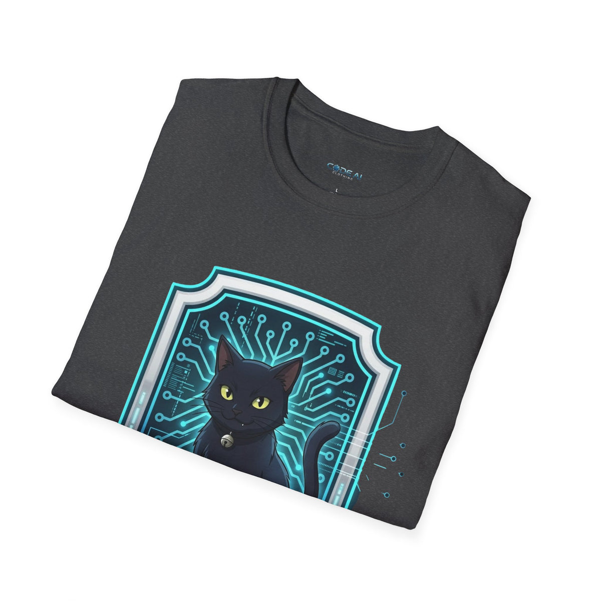 Black Cat Code Softstyle Tee