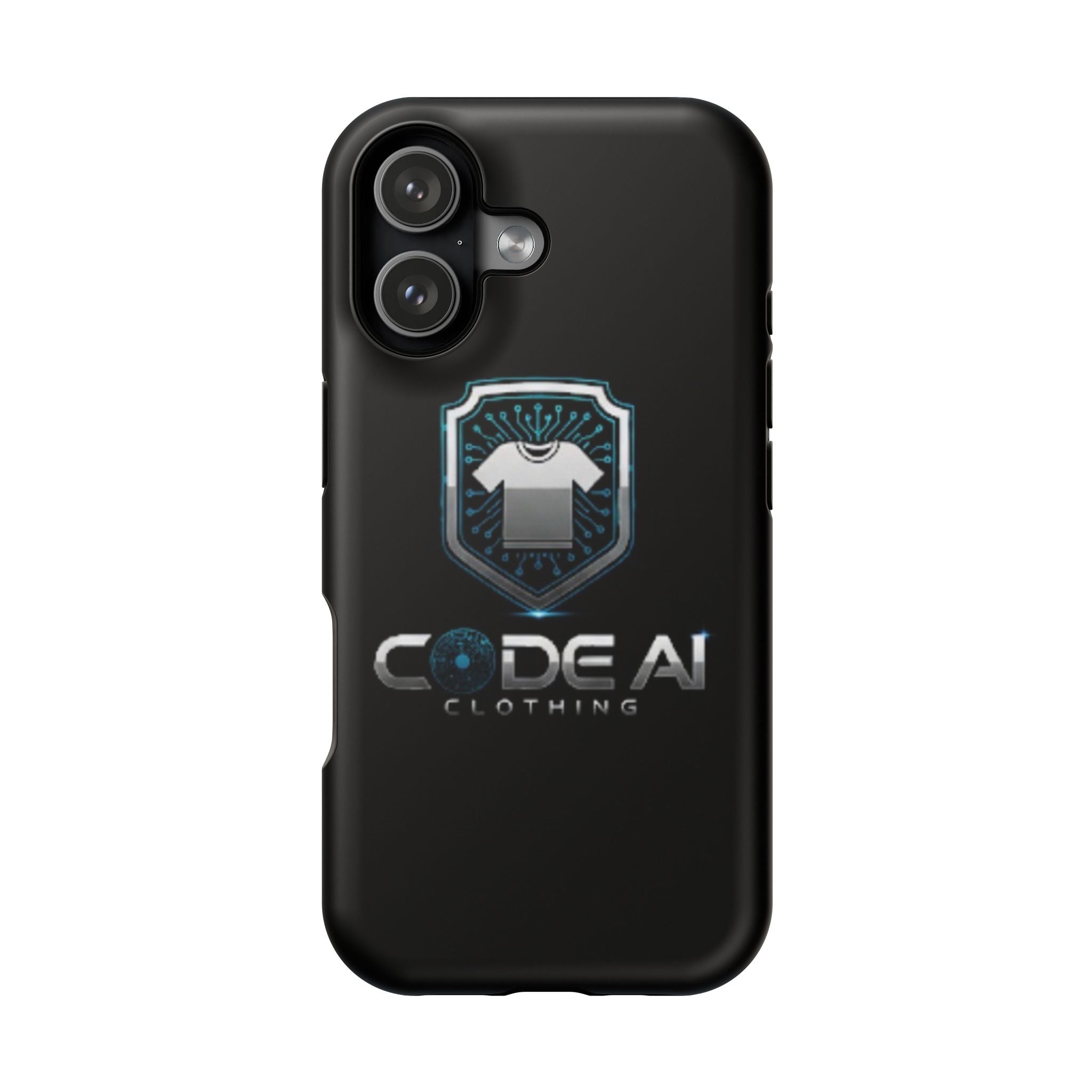 Code AI Clothing Impact-Resistant Phone Case — Tech Shield Logo