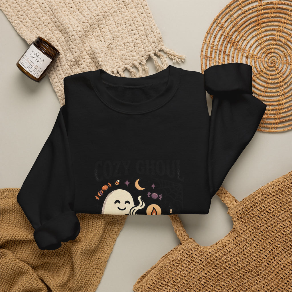 Cozy Ghoul October Nights Sweatshirt | Halloween Halloween Crewneck