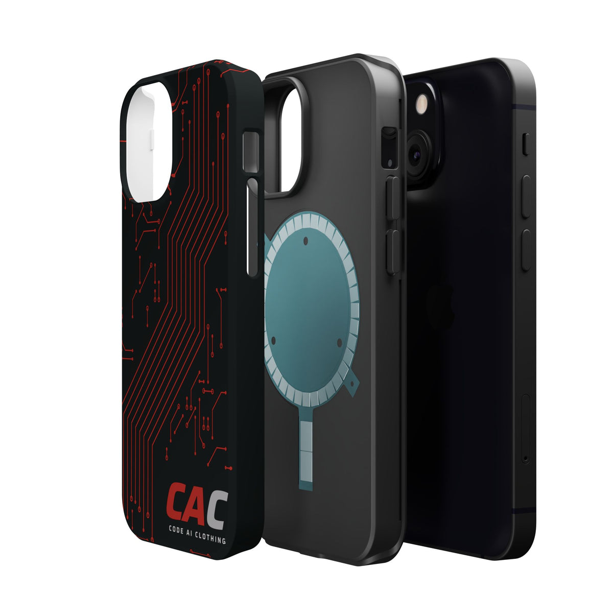 Code AI Circuit Phone Case