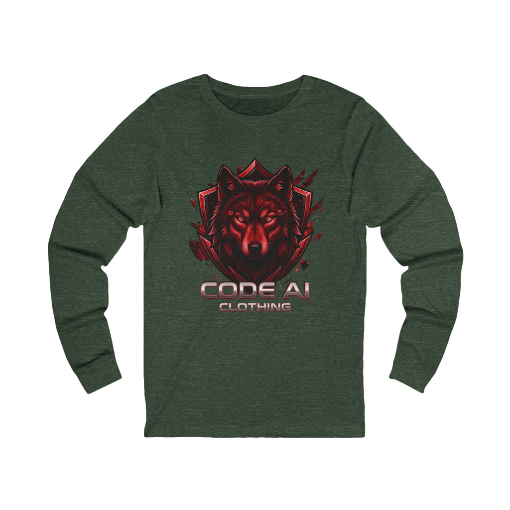 Wolf CodeAiclothing Long Sleeve Tee
