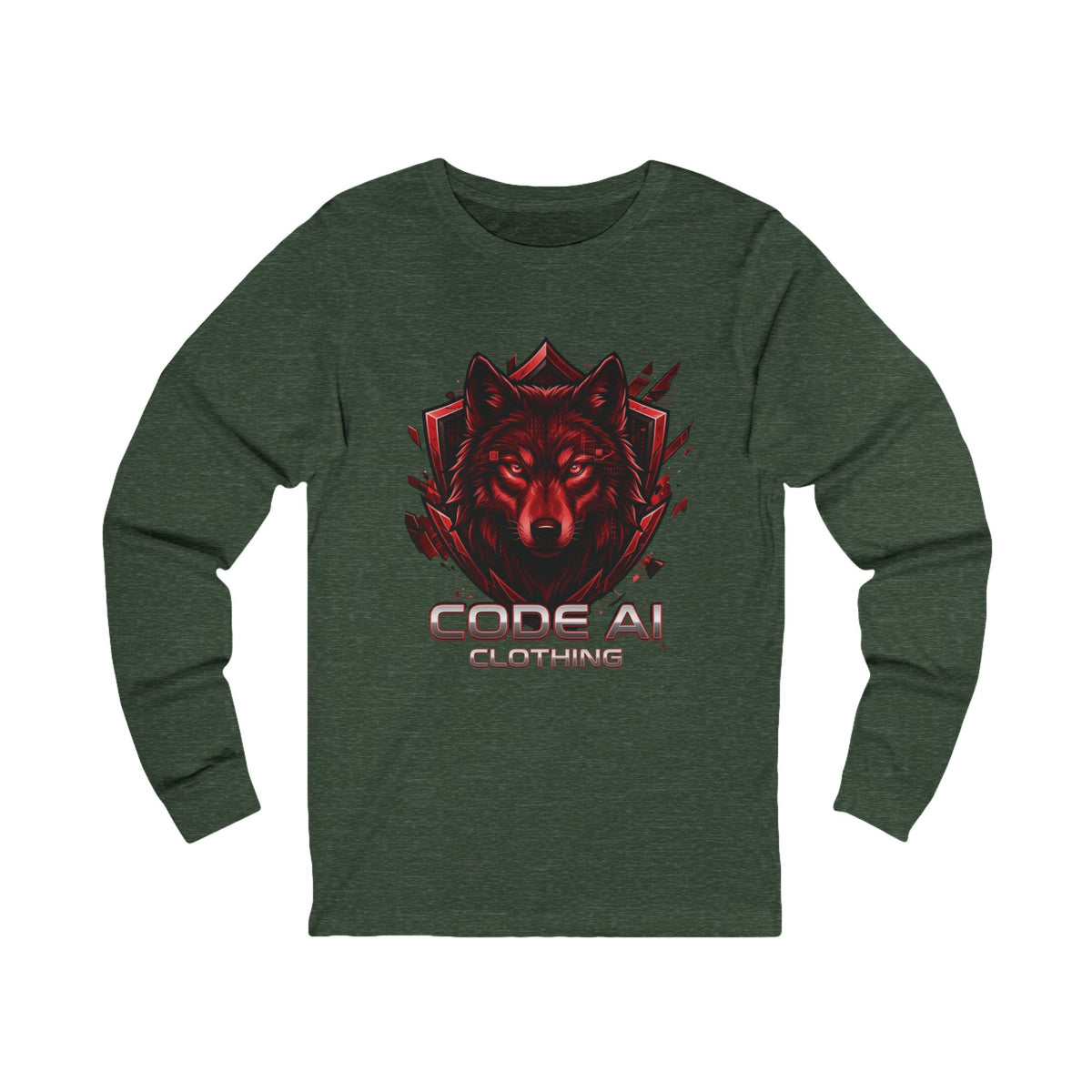 Wolf CodeAiclothing Long Sleeve Tee