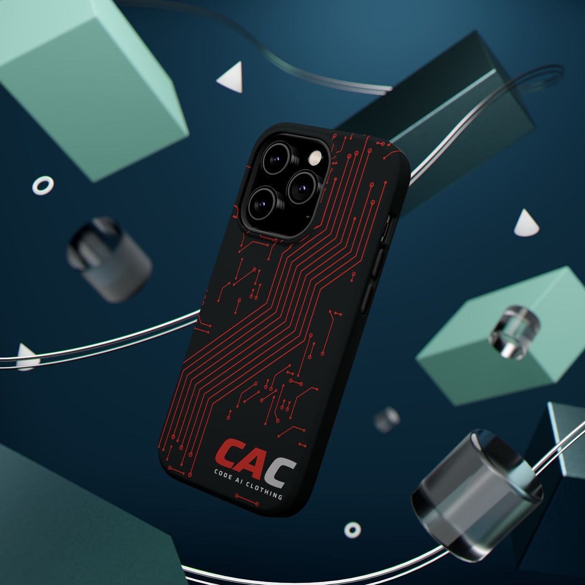 Code AI Circuit Phone Case
