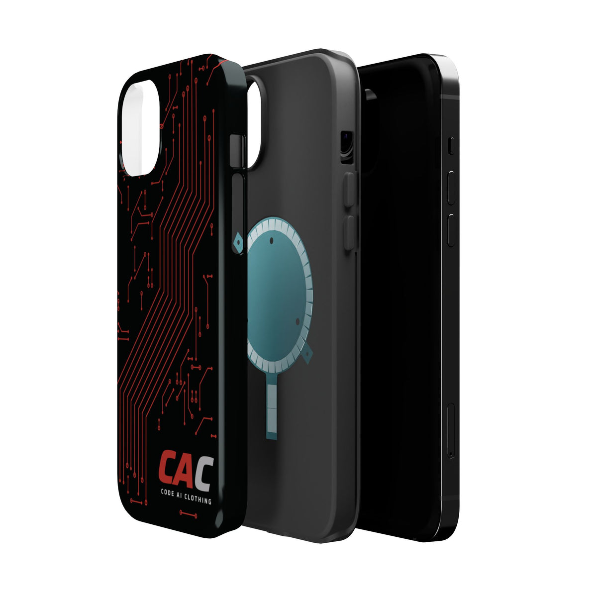 Code AI Circuit Phone Case