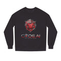 Red and grey CodeAiclothing Crew Neck Sweatshirt