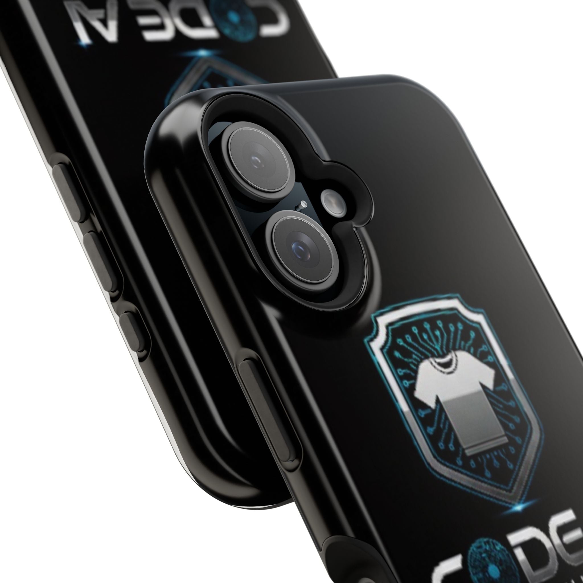 Code AI Clothing Impact-Resistant Phone Case — Tech Shield Logo