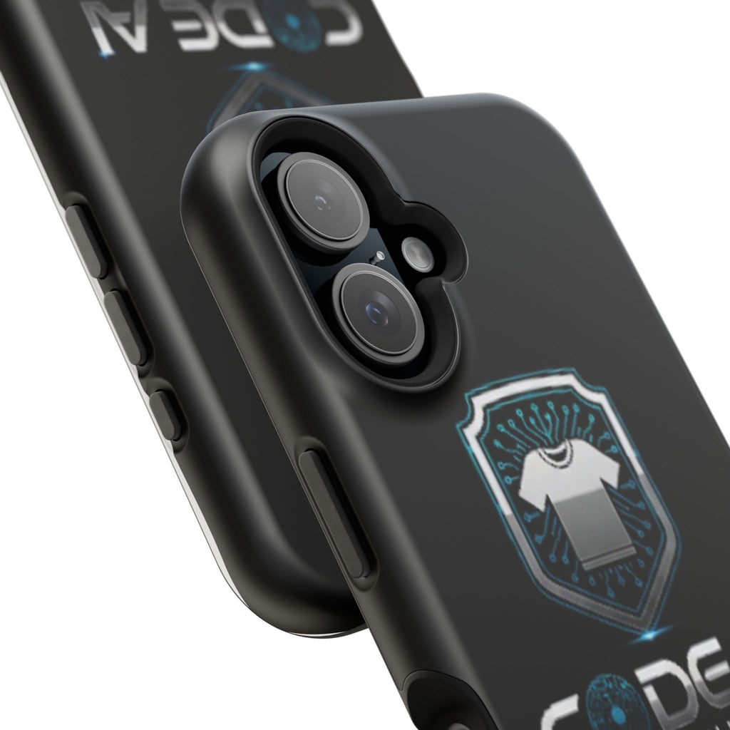 Code AI Clothing Impact-Resistant Phone Case — Tech Shield Logo