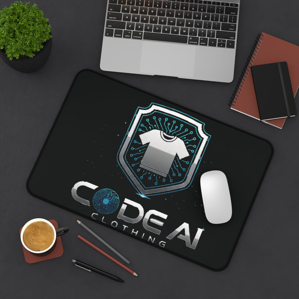 Code AI Clothing Desk Mat — Tech Logo Gaming Mousepad