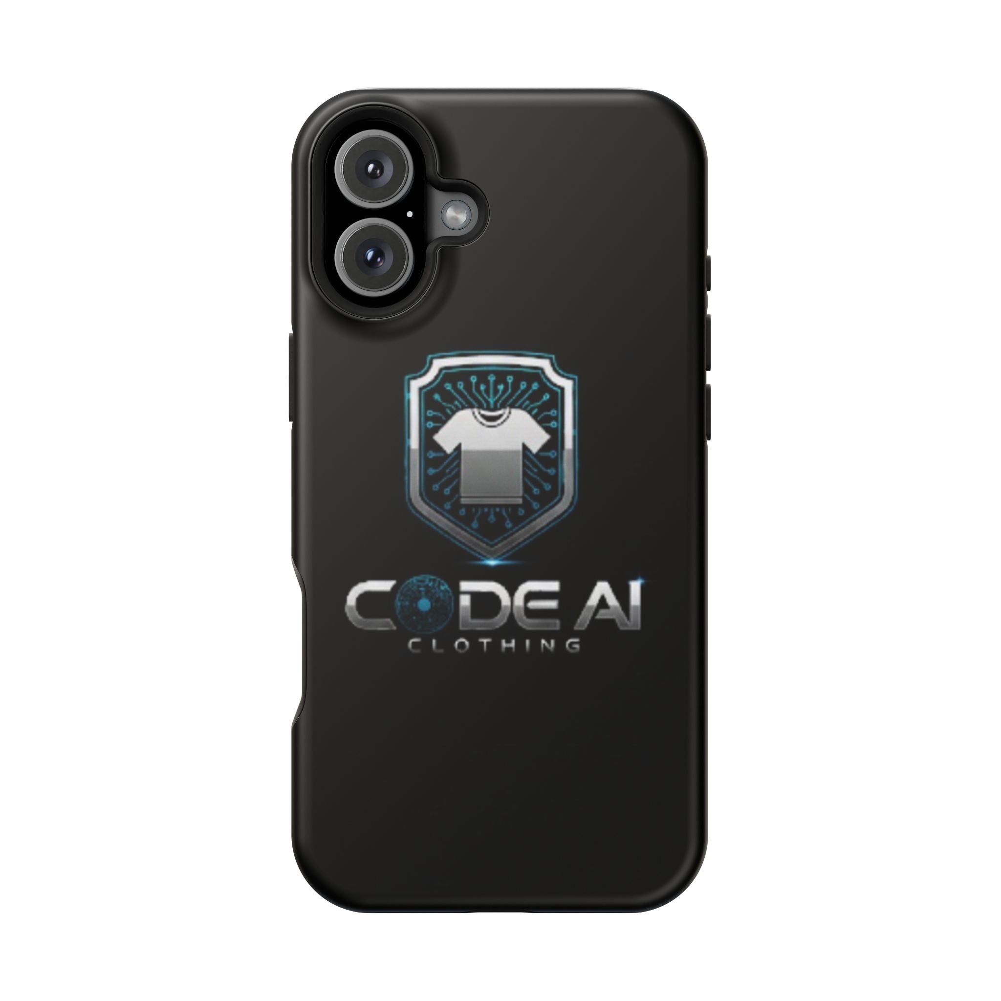 Code AI Clothing Impact-Resistant Phone Case — Tech Shield Logo