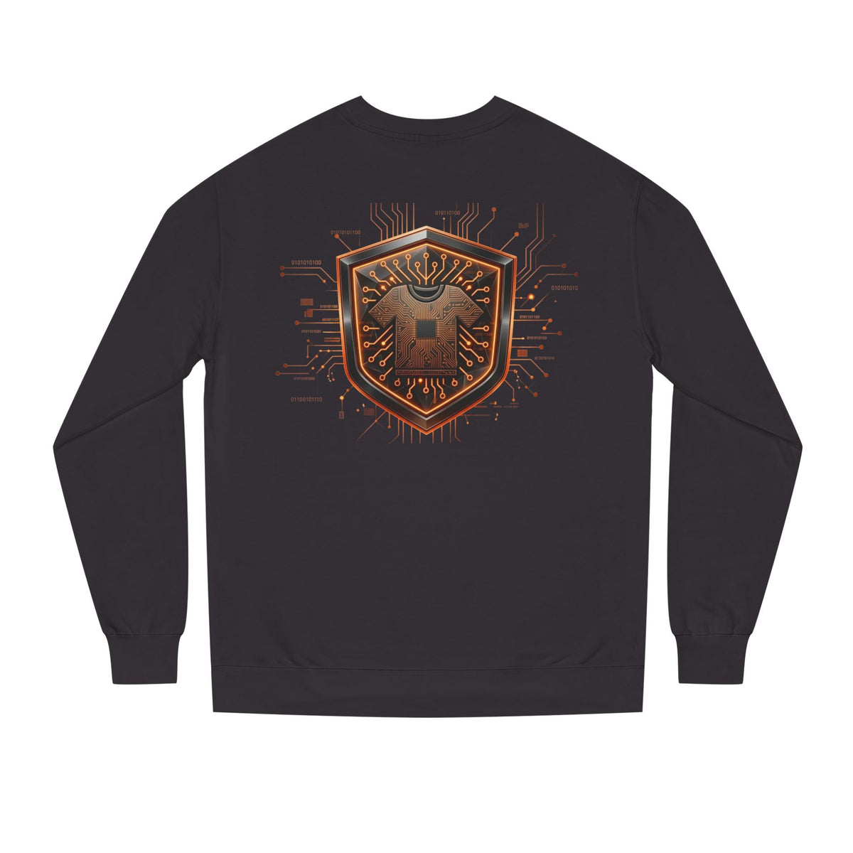 Orange and Black Code Crewneck